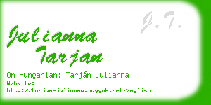 julianna tarjan business card